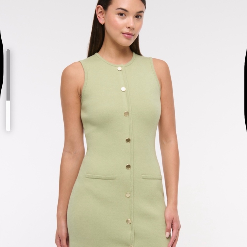 Abercrombie & Fitch Light Green Sleeveless Mini Dress